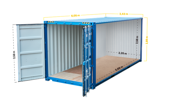 Contenedor de 20 pies tipo High Cube