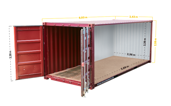 Contenedor High Cube de 20 pies – Nuevo azul  – Image 5