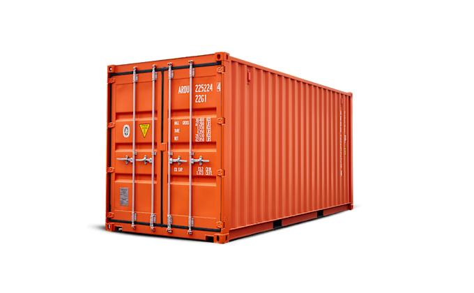 Contenedor naranja High Cube de 20 pies – Nuevo