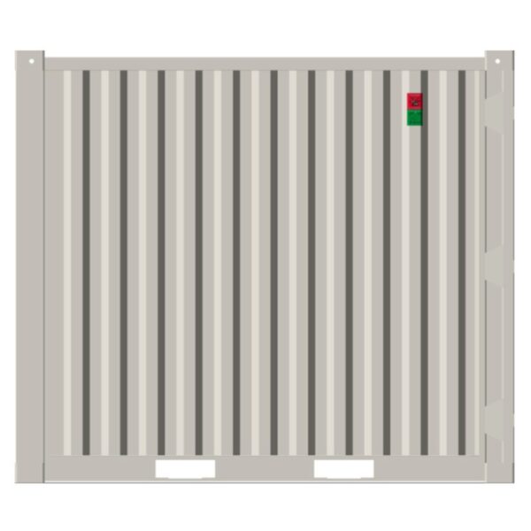 Contenedor de almacenamiento de 3 metros con apertura de «puerta de garaje seccional – Image 2