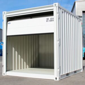 Contenedor de almacenamiento de 3 metros con apertura de «puerta de garaje seccional